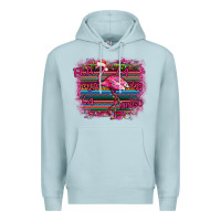 Blue Mist Flamingo Christmas Premium Hoodie - Bettercallsaul