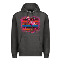 Charcoal Heather Flamingo Christmas Premium Hoodie - Bettercallsaul