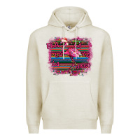 Oatmeal Heather Flamingo Christmas Premium Hoodie - Bettercallsaul