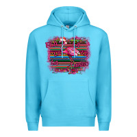 Ocean Blue Flamingo Christmas Premium Hoodie - Bettercallsaul