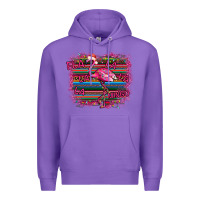 Purple Flamingo Christmas Premium Hoodie - Bettercallsaul