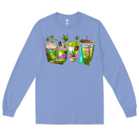 Colony Blue coffee cups Long Sleeve Tee - NancyCooperArtShop