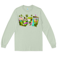 Matcha coffee cups Long Sleeve Tee - NancyCooperArtShop