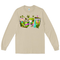 Mushroom coffee cups Long Sleeve Tee - NancyCooperArtShop
