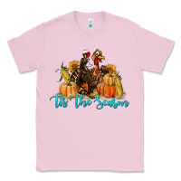 Bubblegum Pink Western Fall Turkey Tis The Season Classic Tee - LillyAllenDesigns