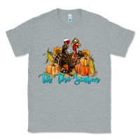 Heather Grey Western Fall Turkey Tis The Season Classic Tee - LillyAllenDesigns