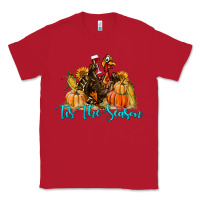Red Western Fall Turkey Tis The Season Classic Tee - LillyAllenDesigns