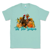 Seafoam Western Fall Turkey Tis The Season Classic Tee - LillyAllenDesigns