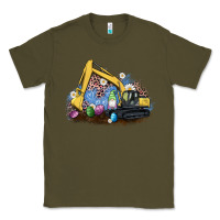 Army Green easter excavator gnome egg leopard Classic Tee - Artiststas