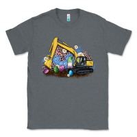 Charcoal Heather easter excavator gnome egg leopard Classic Tee - Artiststas