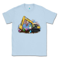 Dusty Blue easter excavator gnome egg leopard Classic Tee - Artiststas