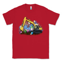 Red easter excavator gnome egg leopard Classic Tee - Artiststas