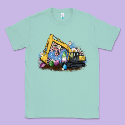 Easter Excavator Gnome Egg Leopard Classic Tee Designed By Artiststas