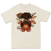 Bone baseball afro messy bun Premium Tee - texasbilliewilder