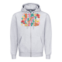 Heather Grey stay trippy little hippie Zipper Hoodie - MaliasSmallBusiness