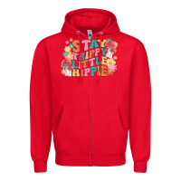 Red stay trippy little hippie Zipper Hoodie - MaliasSmallBusiness