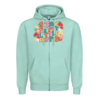 Seafoam stay trippy little hippie Zipper Hoodie - MaliasSmallBusiness