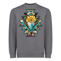 Storm cowhide leopard bull skull aztec Heavyweight Sweatshirt - JahusDesignShop