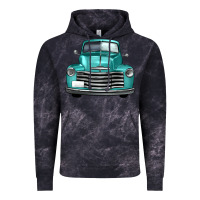 Cloud Black western truck front view Vintage Hoodie - FaDigitalArtStudio