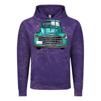Cloud Purple western truck front view Vintage Hoodie - FaDigitalArtStudio
