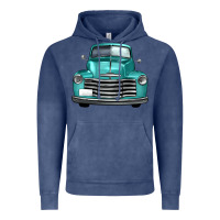 Vintage Denim western truck front view Vintage Hoodie - FaDigitalArtStudio