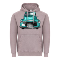 Vintage Zinc western truck front view Vintage Hoodie - FaDigitalArtStudio