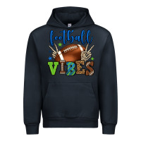 Navy Football vibes green and blue Urban Hoodie - HowdyJamesFarm