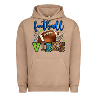 Pigment Burro Football vibes green and blue Urban Hoodie - HowdyJamesFarm
