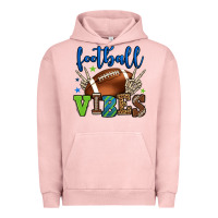 Pigment Salmon Football vibes green and blue Urban Hoodie - HowdyJamesFarm