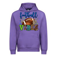 Tulip Football vibes green and blue Urban Hoodie - HowdyJamesFarm