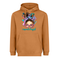 Meerkat Messy Bun Cosmetologist Bbs Heavyweight Hoodie - BundleAndBundleShop