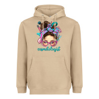 Mushroom Messy Bun Cosmetologist Bbs Heavyweight Hoodie - BundleAndBundleShop