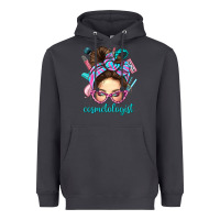 Smoke Messy Bun Cosmetologist Bbs Heavyweight Hoodie - BundleAndBundleShop