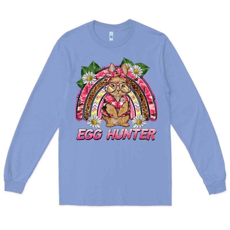 Easter Pink Camouflage Egg Hunter  Bunny Rainbow Long Sleeve Tee by BarkalooDesign | Teevron
