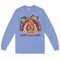 Colony Blue easter pink camouflage egg hunter  bunny rainbow Long Sleeve Tee - BarkalooDesign