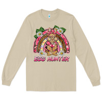 Mushroom easter pink camouflage egg hunter  bunny rainbow Long Sleeve Tee - BarkalooDesign