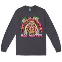 Smoke easter pink camouflage egg hunter  bunny rainbow Long Sleeve Tee - BarkalooDesign