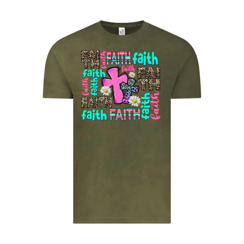 Faith With Cross Vintage Tee by AdoDesignShop | Teevron