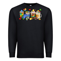 Black image title puzzlethemed beverages and accessories Premium Sweatshirt - LillyAllenDesigns