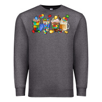 Charcoal Heather image title puzzlethemed beverages and accessories Premium Sweatshirt - LillyAllenDesigns