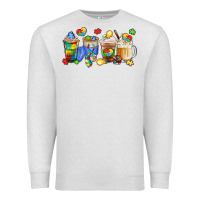 Oatmeal Heather image title puzzlethemed beverages and accessories Premium Sweatshirt - LillyAllenDesigns