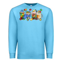 Ocean Blue image title puzzlethemed beverages and accessories Premium Sweatshirt - LillyAllenDesigns