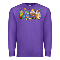 Purple image title puzzlethemed beverages and accessories Premium Sweatshirt - LillyAllenDesigns
