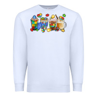 White image title puzzlethemed beverages and accessories Premium Sweatshirt - LillyAllenDesigns