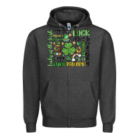 Charcoal Heather st. patricks day Zipper Hoodie - MaliasSmallBusiness