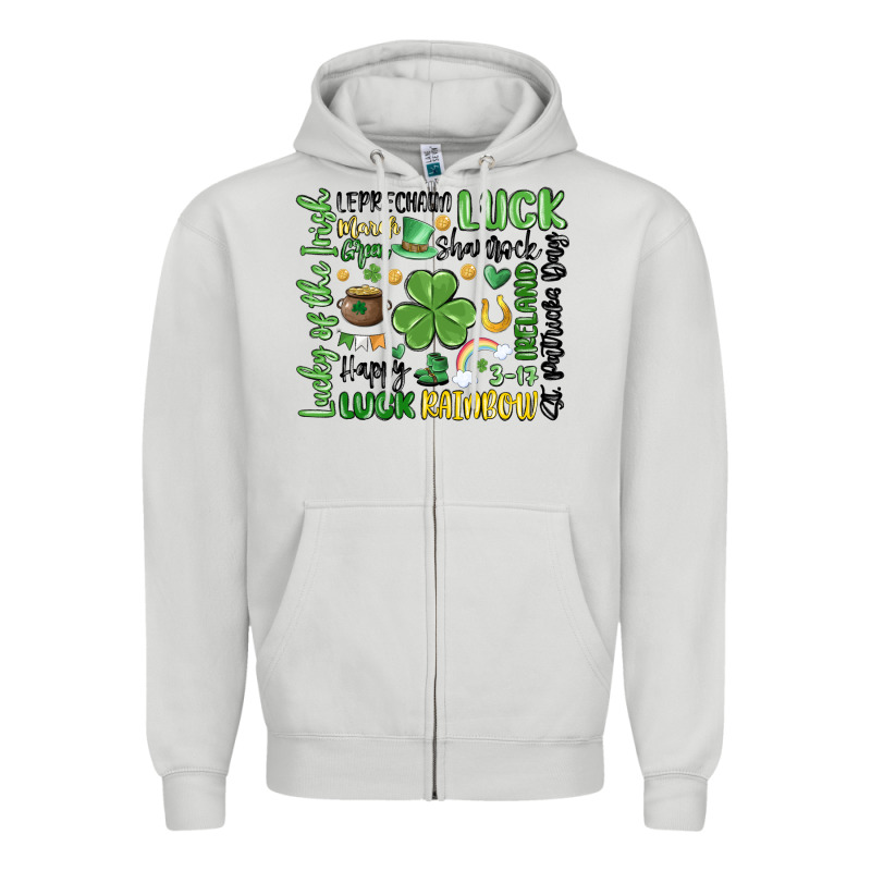 St. Patricks Day Zipper Hoodie by MaliasSmallBusiness | Teevron