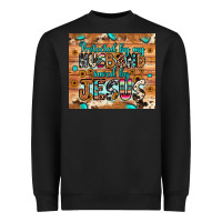 Black protected husband saved by jesus Heavyweight Sweatshirt - JahusDesignShop