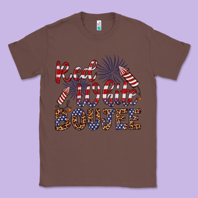Red White Boujee Classic Tee Designed By Artiststas