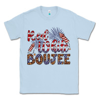 Dusty Blue red white boujee Classic Tee - Artiststas