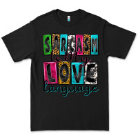 Black sarcasm is my love language Premium Tee - Zillion Design Studio